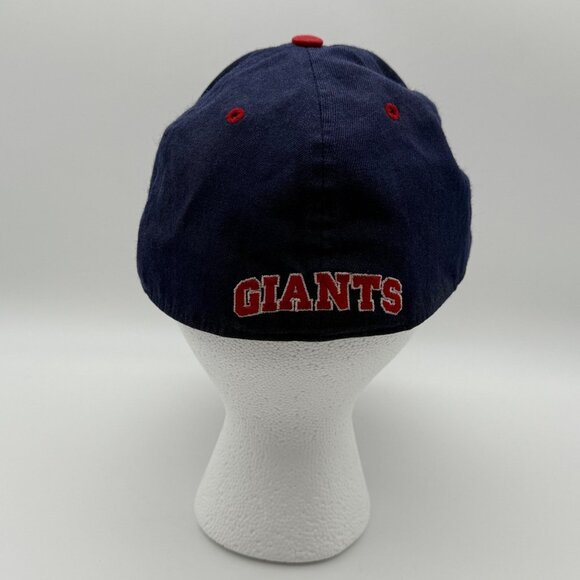 New York Giants NY Embroidered Baseball Cap Adjustable Blue & Red - Picture 3 of 9